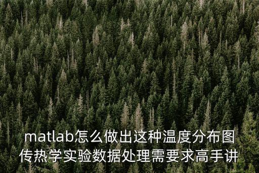 matlab怎么做出這種溫度分布圖傳熱學實驗數(shù)據(jù)處理需要求高手講