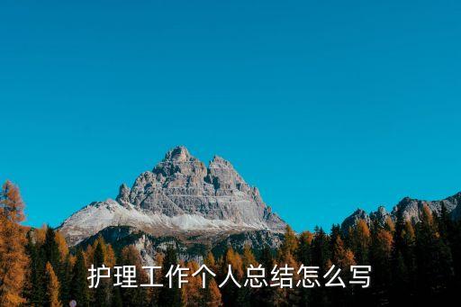 護(hù)理工作個人總結(jié)怎么寫