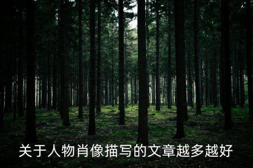 肖像描寫作文，肖像描寫作文