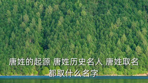 唐姓的起源 唐姓歷史名人 唐姓取名都取什么名字