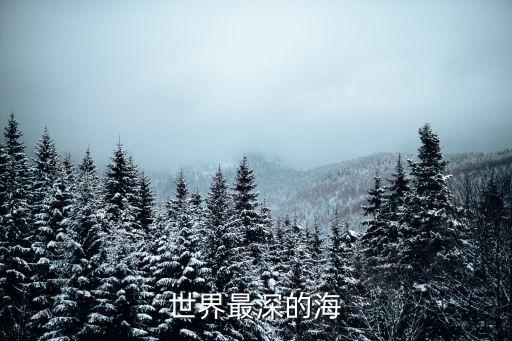 世界最深的海