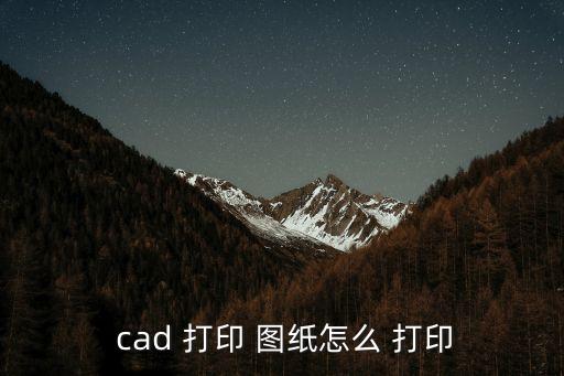  cad 打印 圖紙?jiān)趺?打印