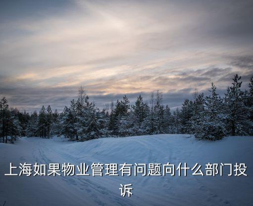 上海市嘉豐物業(yè)公司投訴電話，上海如果物業(yè)管理有問題向什么部門投訴