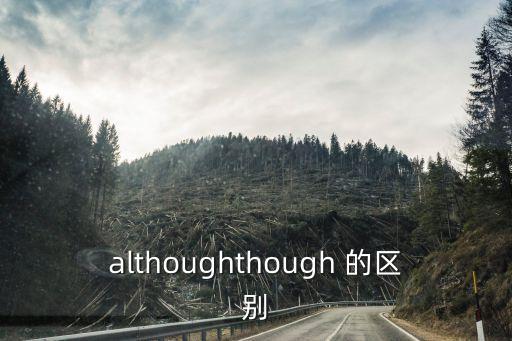 althoughthough 的區別