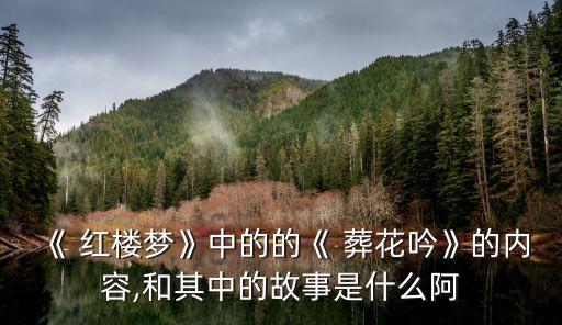 紅樓夢(mèng)葬花吟,葬花吟:新建立王朝的皇帝在她面前唱悲歌