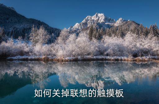 聯想關閉觸摸板，如何關掉聯想的觸摸板