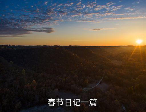春節日記一篇