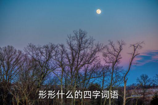 形形什么的四字詞語