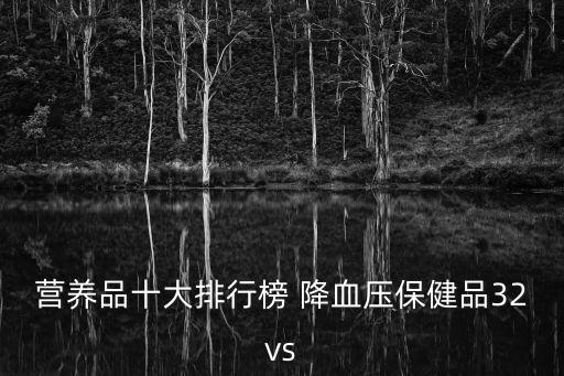 補品排行榜，養生保健品排行榜