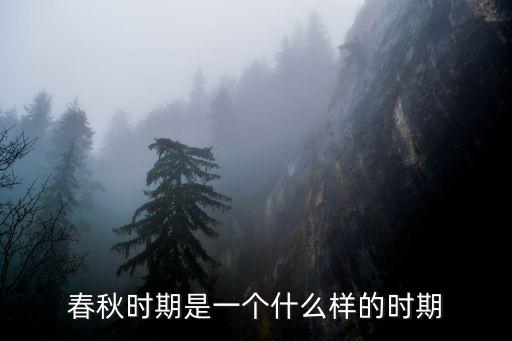 春秋時期是一個什么樣的時期