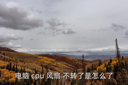 電腦 cpu 風扇 不轉了是怎么了