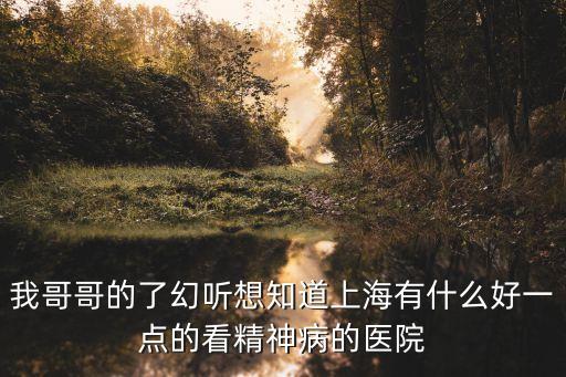 上海市精神病醫(yī)院月笙醫(yī)生，了解一下 上海最好精神科醫(yī)院