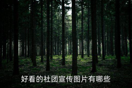 好看的社團宣傳圖片有哪些