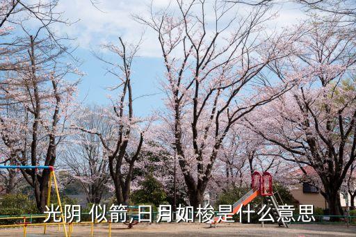  光陰 似箭,日月如梭是什么意思