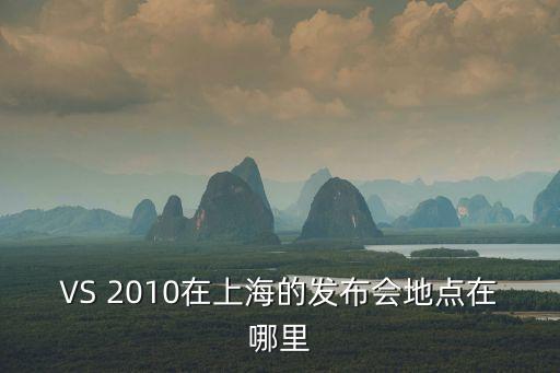 VS 2010在上海的發布會地點在哪里