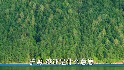 護(hù)照 簽證是什么意思