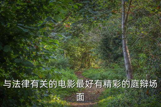 與法律有關的電影最好有精彩的庭辯場面