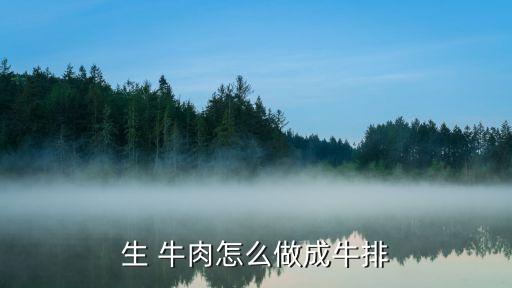 生牛肉,做菲力牛排先買肉是關鍵
