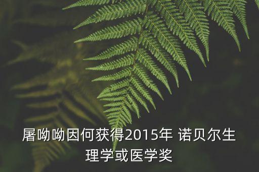 屠呦呦諾貝爾,屠呦呦獲諾貝爾醫(yī)學(xué)獎(jiǎng)46萬美元