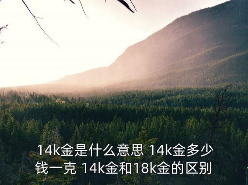 14k金多少錢一克,黃金的價格不是以克計(jì)算的!