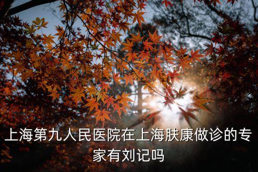 上海第九人民醫院在上海膚康做診的專家有劉記嗎