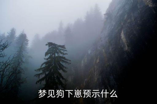 夢見狗下崽預示什么
