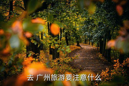 廣州旅行,去廣州旅游建議帶上這些物品!