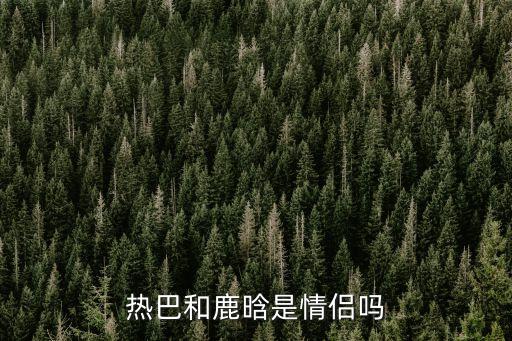 熱巴和鹿晗是情侶嗎