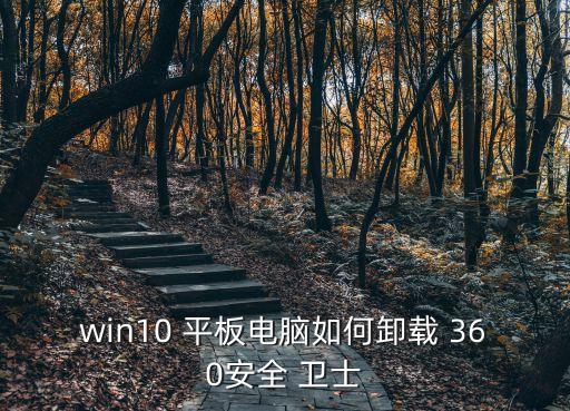 win10 平板電腦如何卸載 360安全 衛(wèi)士