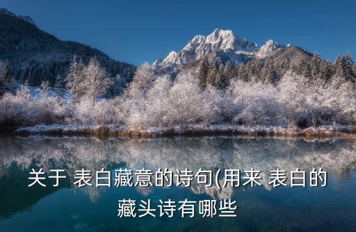 愛情表白詩,藏文詩詞表達(dá)意思