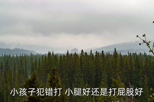 小孩子犯錯打 小腿好還是打屁股好
