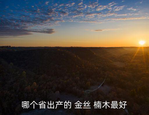哪個省出產(chǎn)的 金絲 楠木最好