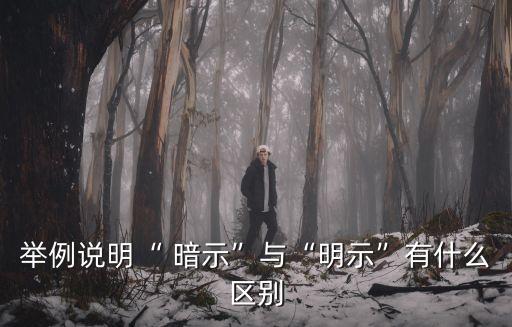 暗示的意思,暗示一詞:在不理解情況下表達意思
