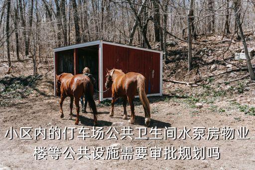 小區內的仃車場公共衛生間水泵房物業樓等公共設施需要審批規劃嗎