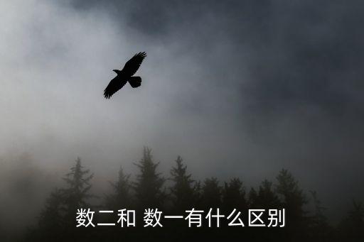 數二和 數一有什么區別