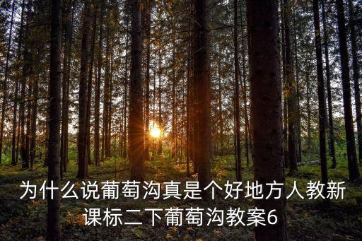 葡萄溝課后反思， 為什么說葡萄溝真是個(gè)好地方人教新課標(biāo)二下葡萄溝教案6