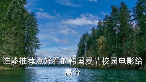 高分韓國電影，高分求一部韓國偶像電影