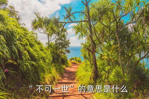 不可一世是什么意思,不可一世的牛車水