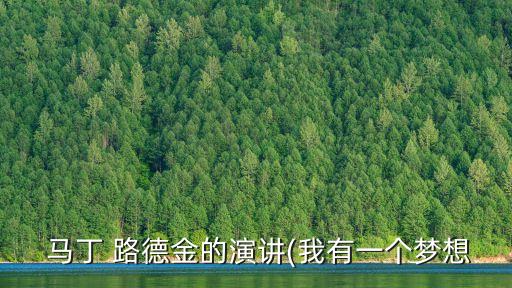 馬丁路德金我有一個夢想,馬丁金就像一個辭辭大師我有一個夢想