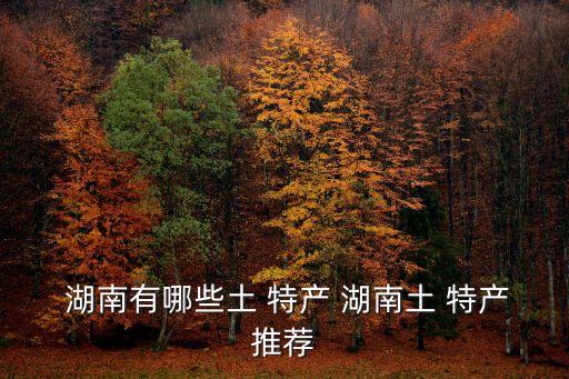  湖南有哪些土 特產(chǎn) 湖南土 特產(chǎn)推薦