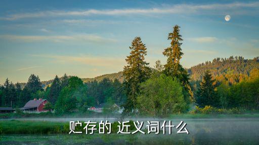 貯存的 近義詞什么