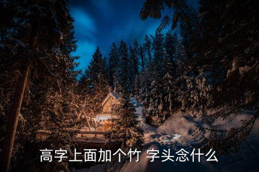 竹字頭加高讀什么,十六字畫(huà)解釋:撐船用竹竿木桿組成的竹竿