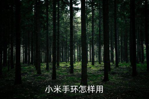 小米手環怎樣用