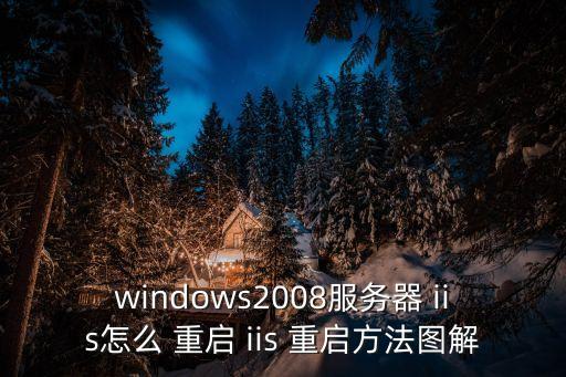 windows2008服務器 iis怎么 重啟 iis 重啟方法圖解