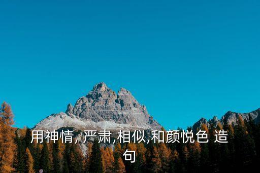 用神情, 嚴肅,相似,和顏悅色 造句