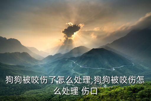 狗咬了怎么處理傷口,狗咬傷怎么辦?養狗人幫忙包扎和清洗傷口