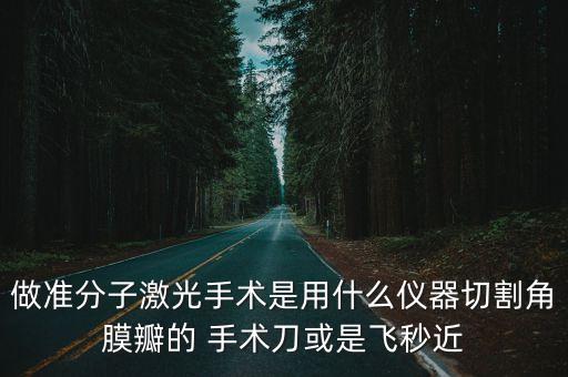 做準(zhǔn)分子激光手術(shù)是用什么儀器切割角膜瓣的 手術(shù)刀或是飛秒近