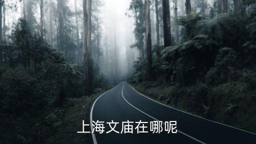 上海市文廟路，上海文廟在哪呢
