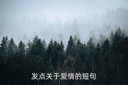 發(fā)點關(guān)于愛情的短句