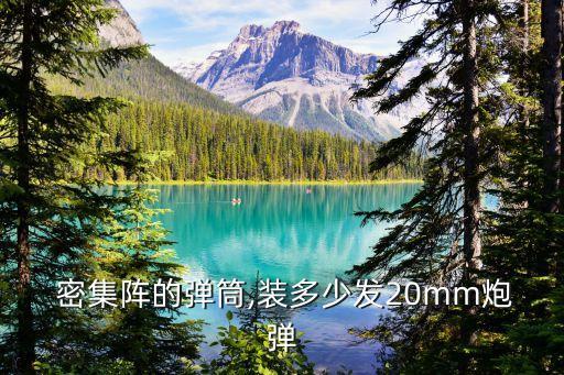  密集陣的彈筒,裝多少發20mm炮彈